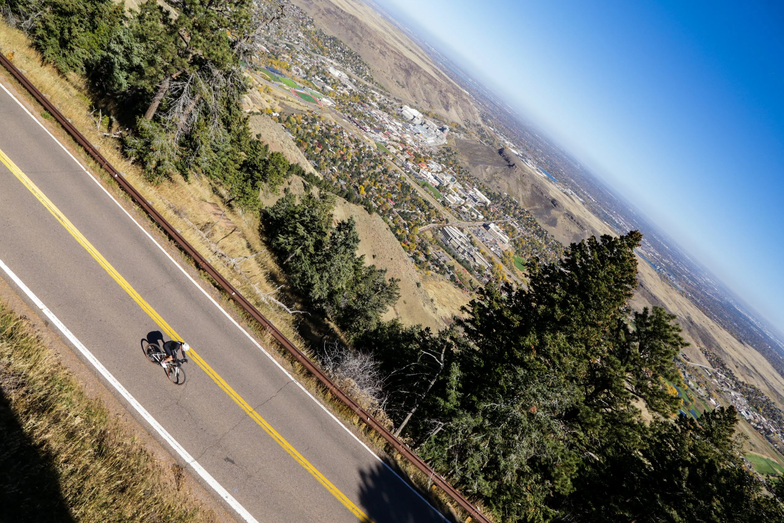 Aerial view of Lookout Mountain near Golden, Colorado